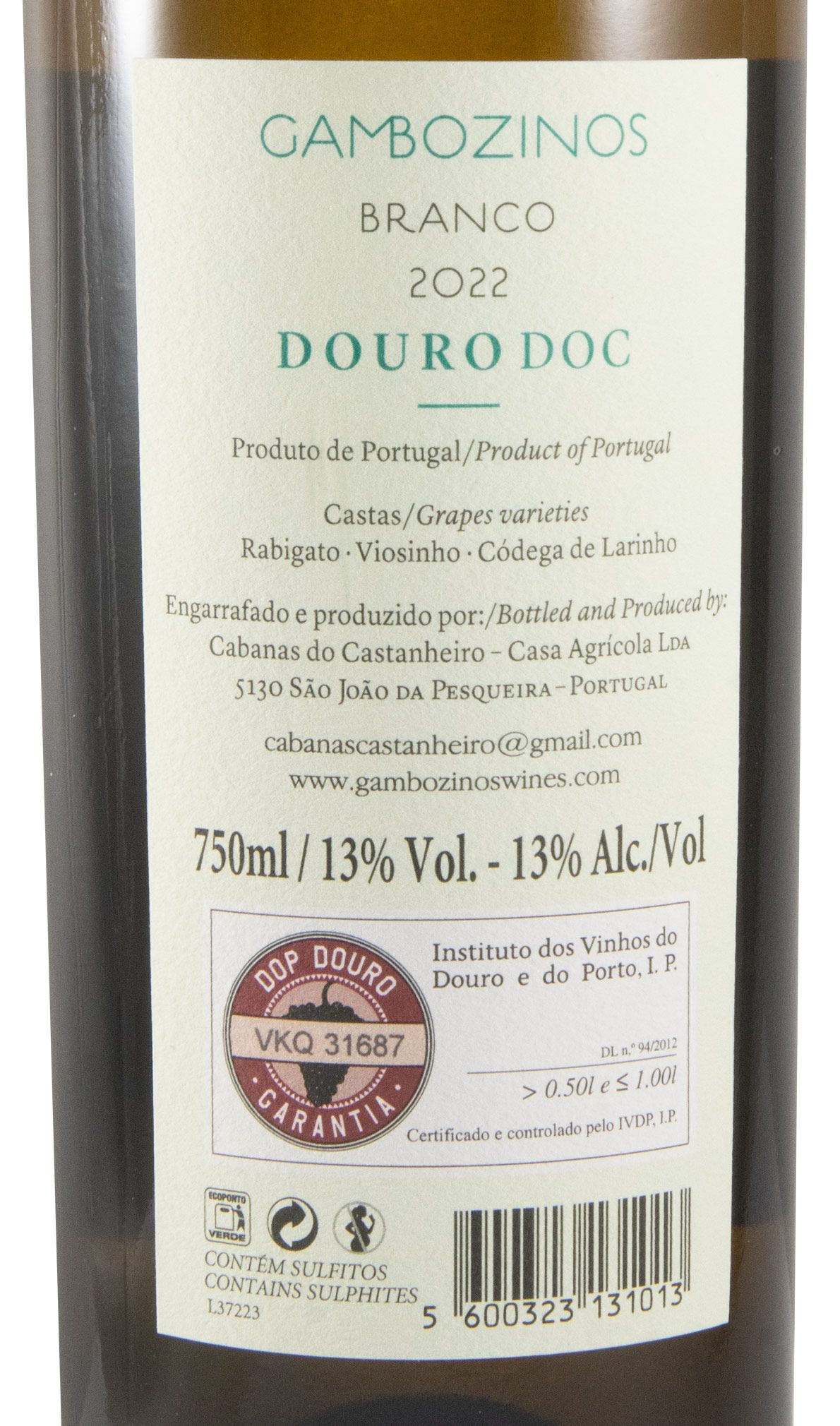 2022 Gambozinos white (damaged label)