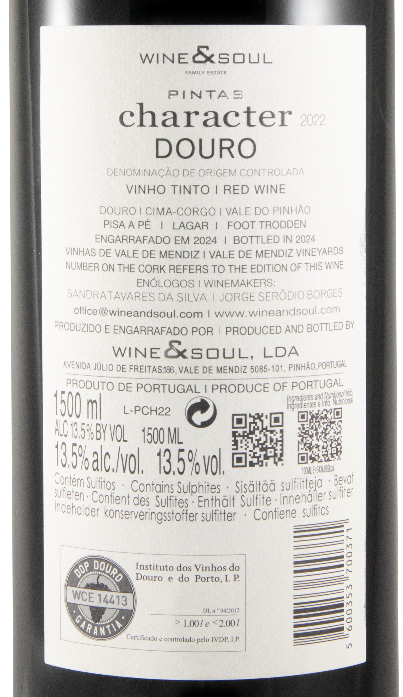 2022 Pintas Character tinto 1,5L