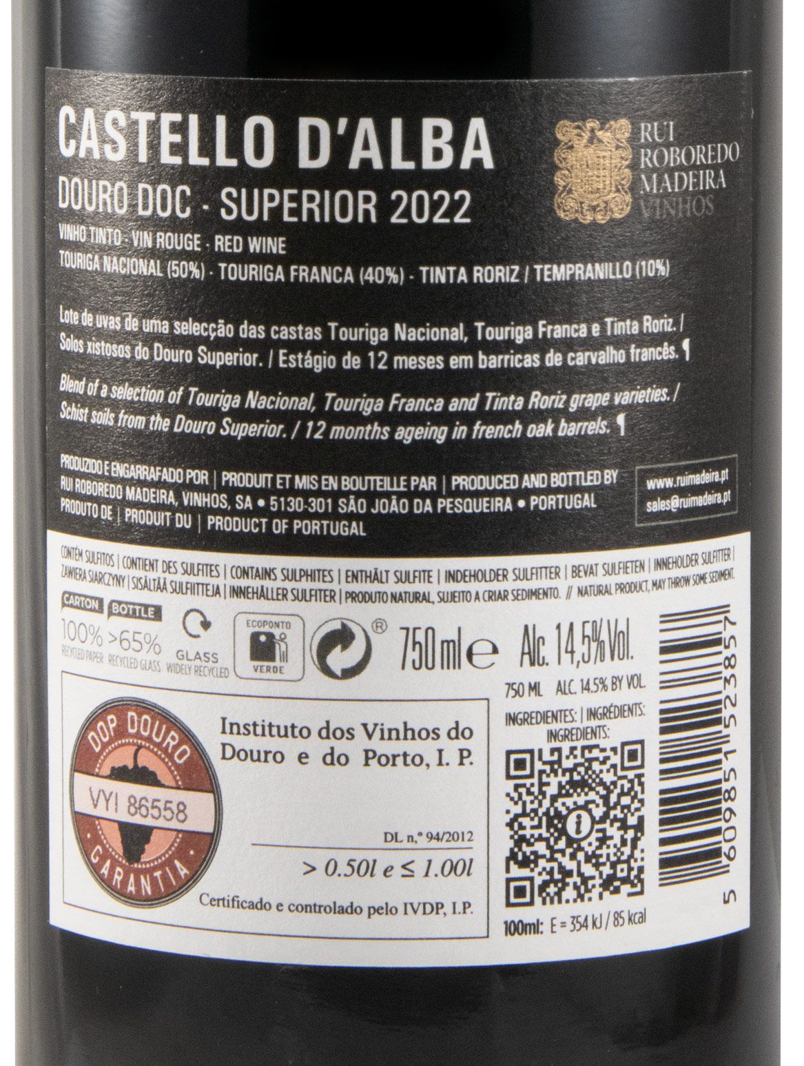 2022 Castello D'Alba Superior tinto