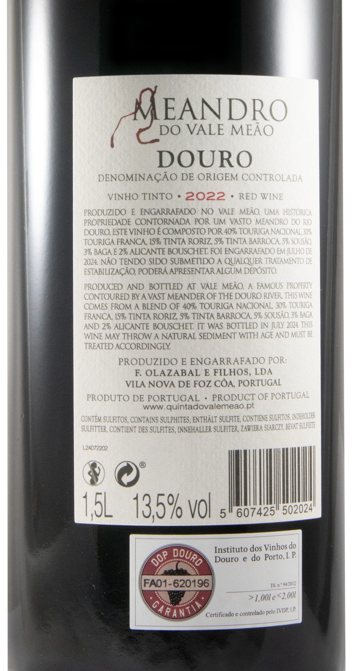 2022 Meandro do Vale Meão tinto 1,5L