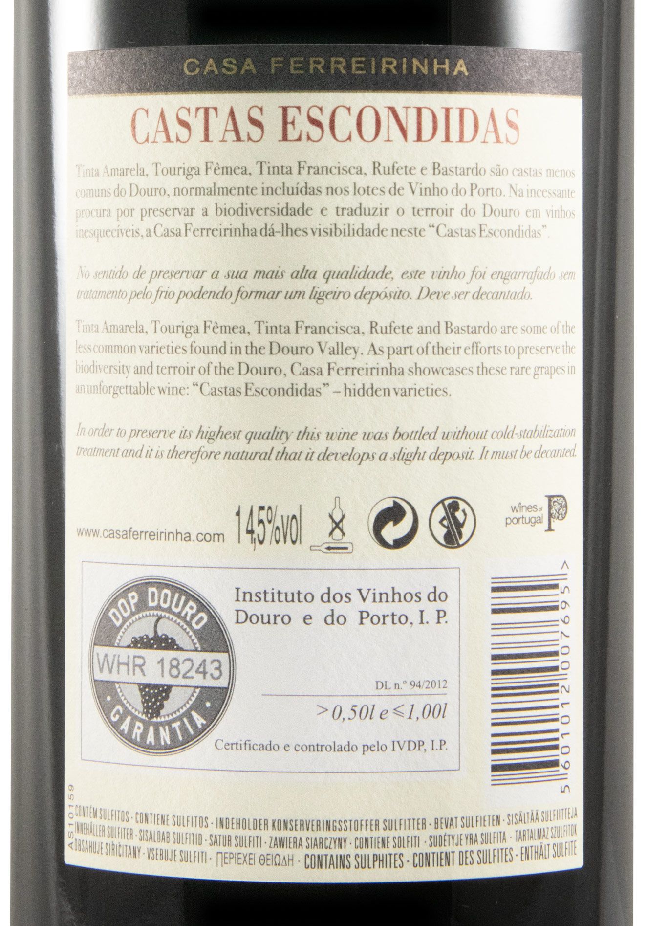 2020 Casa Ferreirinha Castas Escondidas tinto