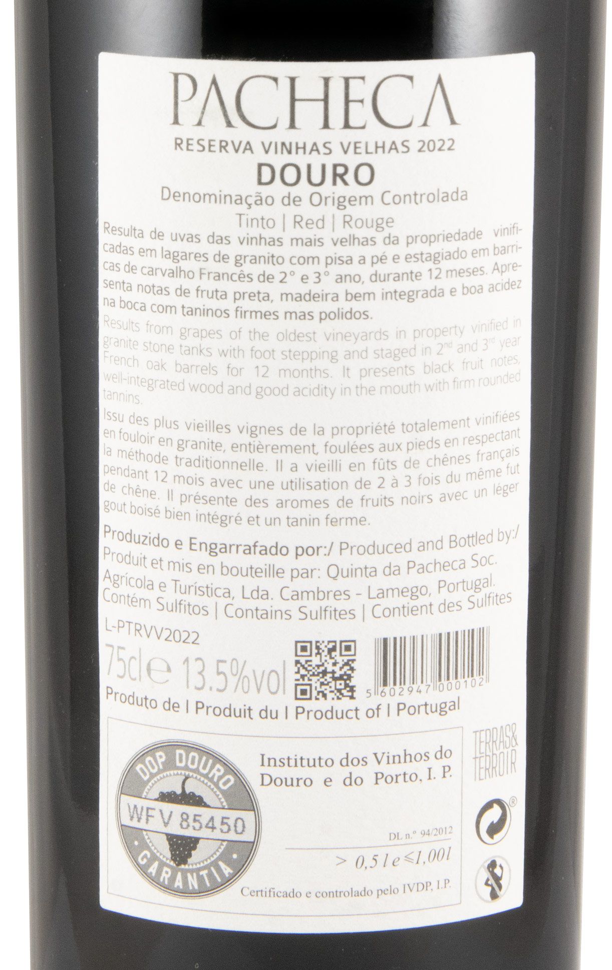 2022 Pacheca Vinhas Velhas Reserva tinto