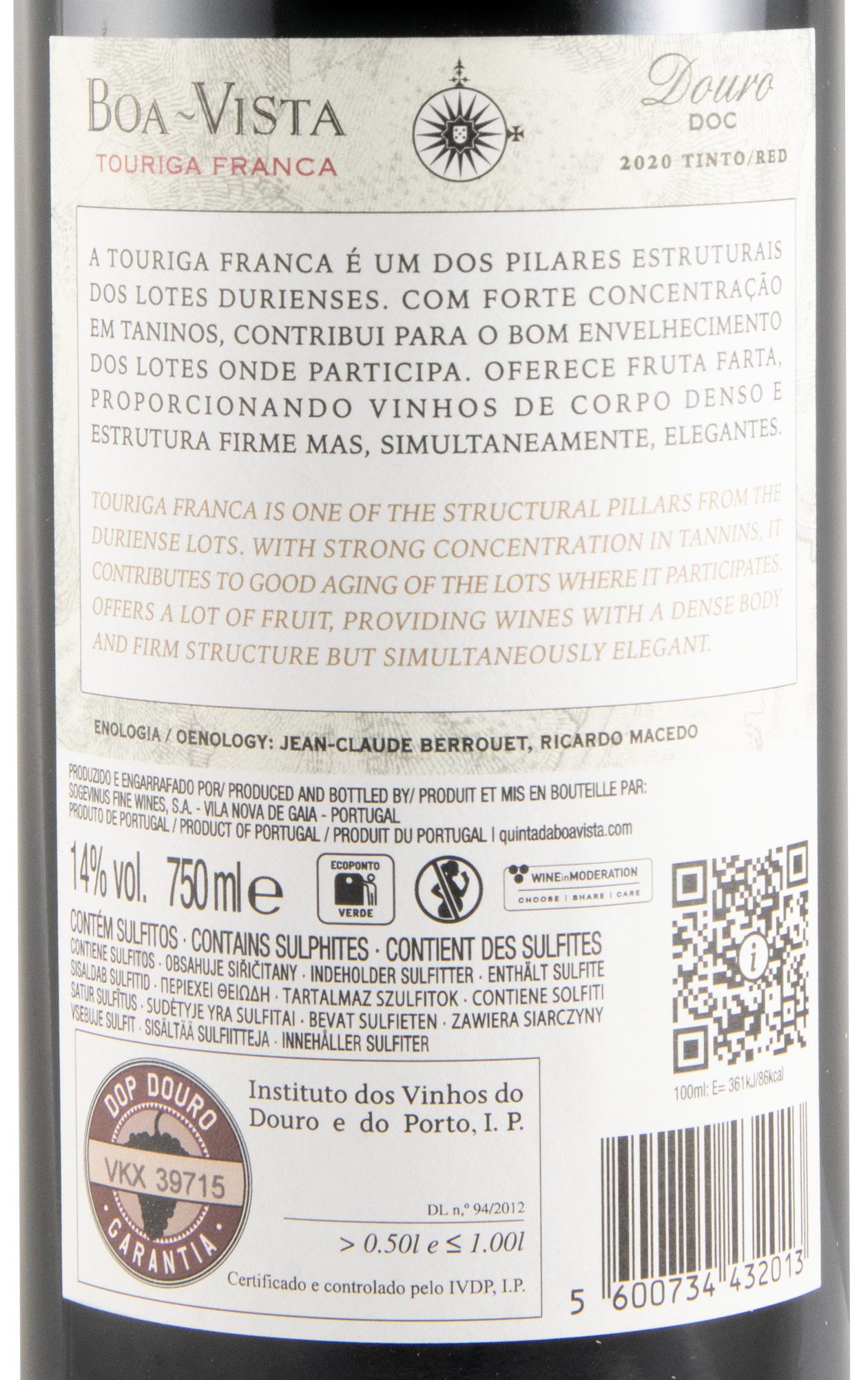 2020 Boa-Vista Touriga Franca red