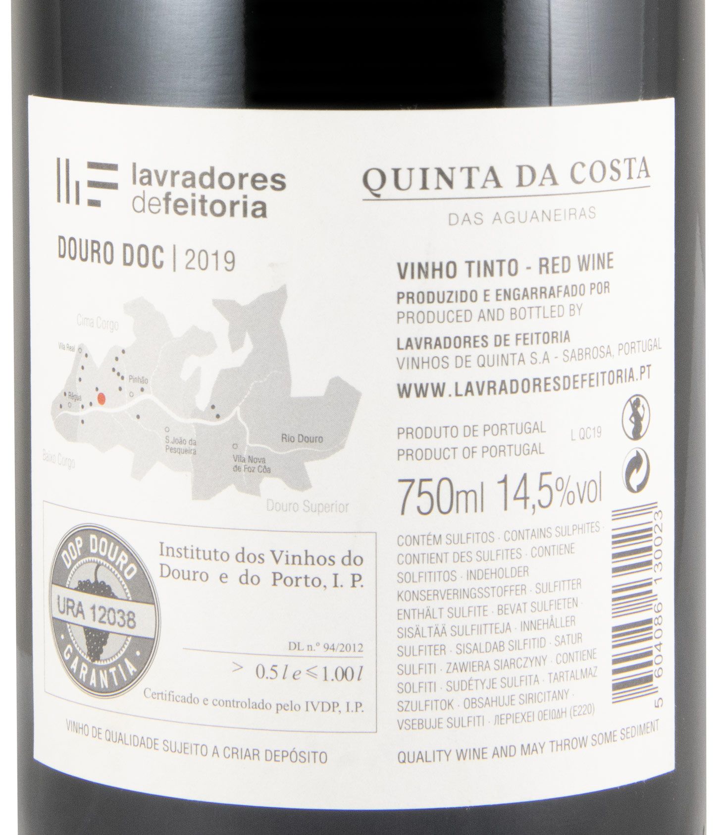 2019 Lavradores de Feitoria Quinta da Costa das Aguaneiras red
