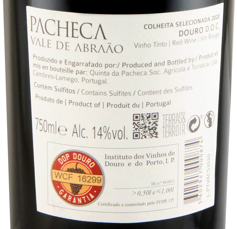 2020 Pacheca Vale de Abraão Colheita Seleccionada tinto