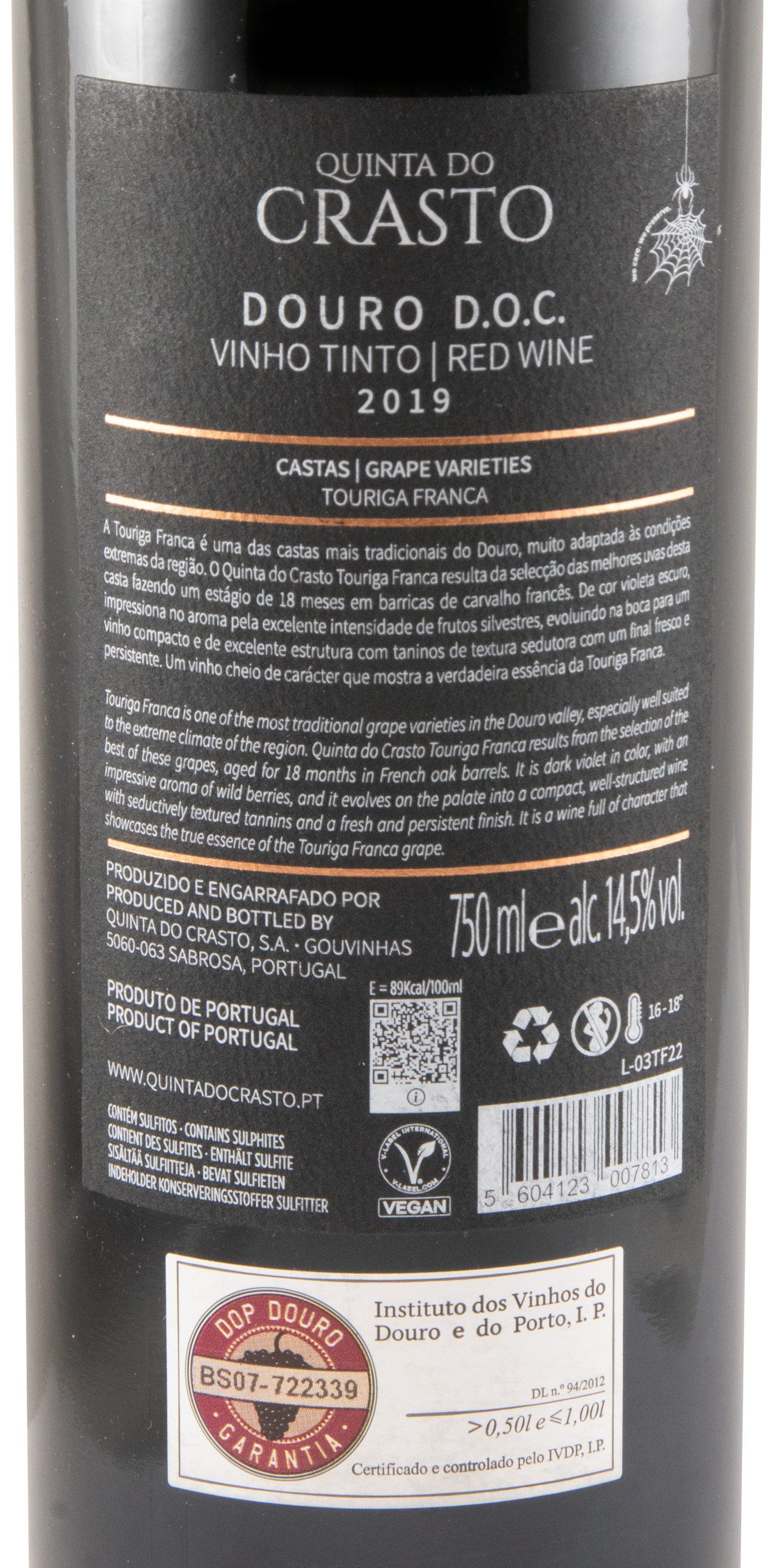 2019 Quinta do Crasto Touriga Franca red