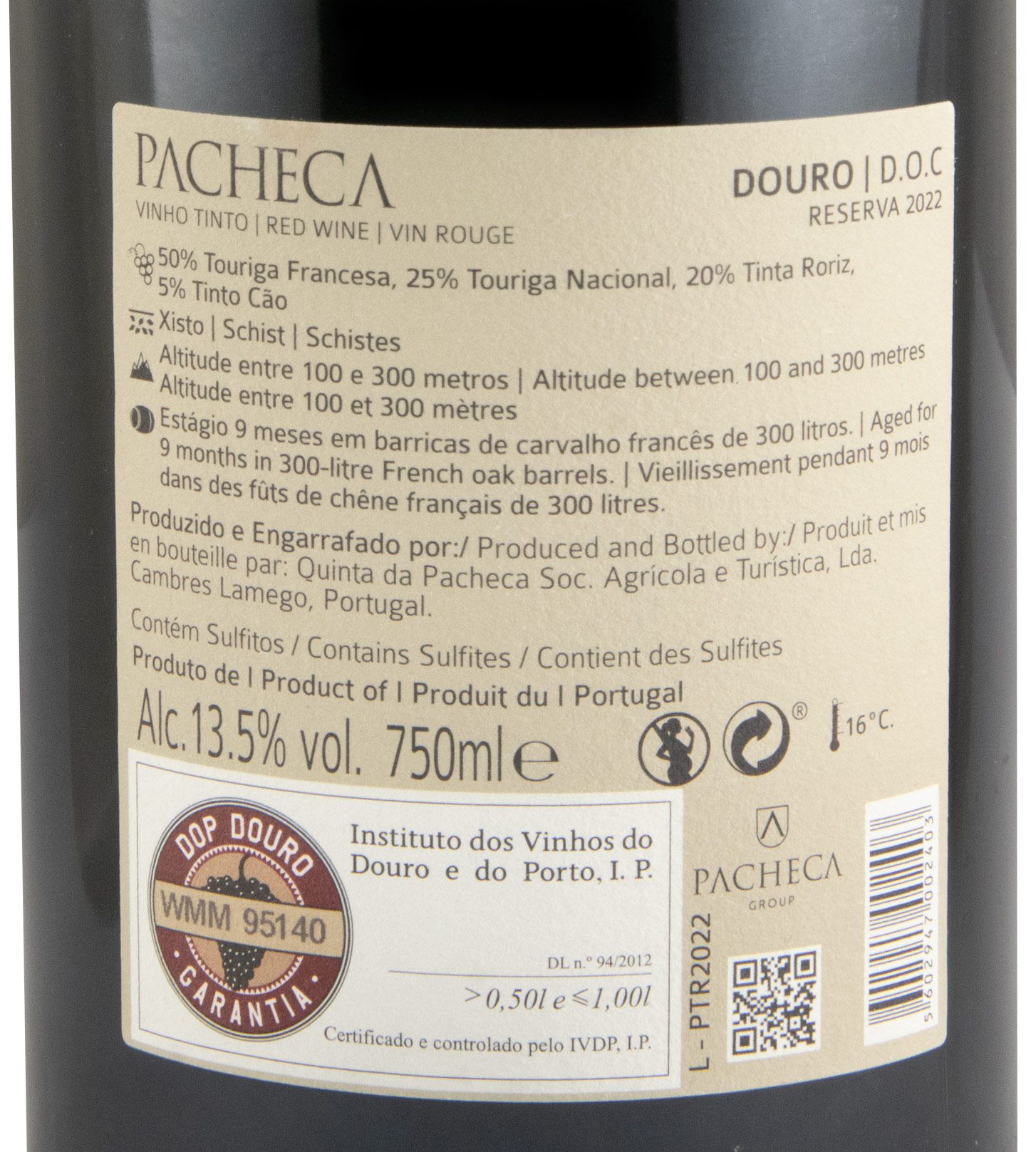 2022 Pacheca Reserva red