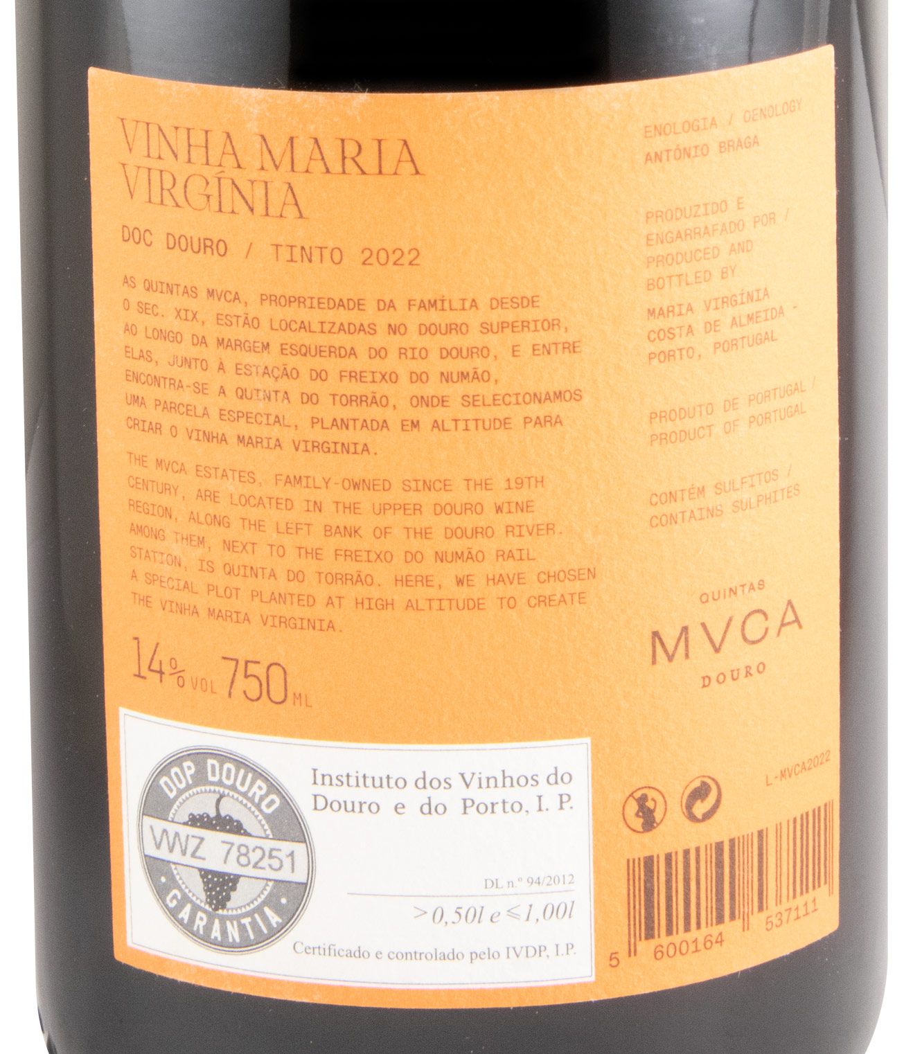 2022 Vinha Maria Virgínia tinto