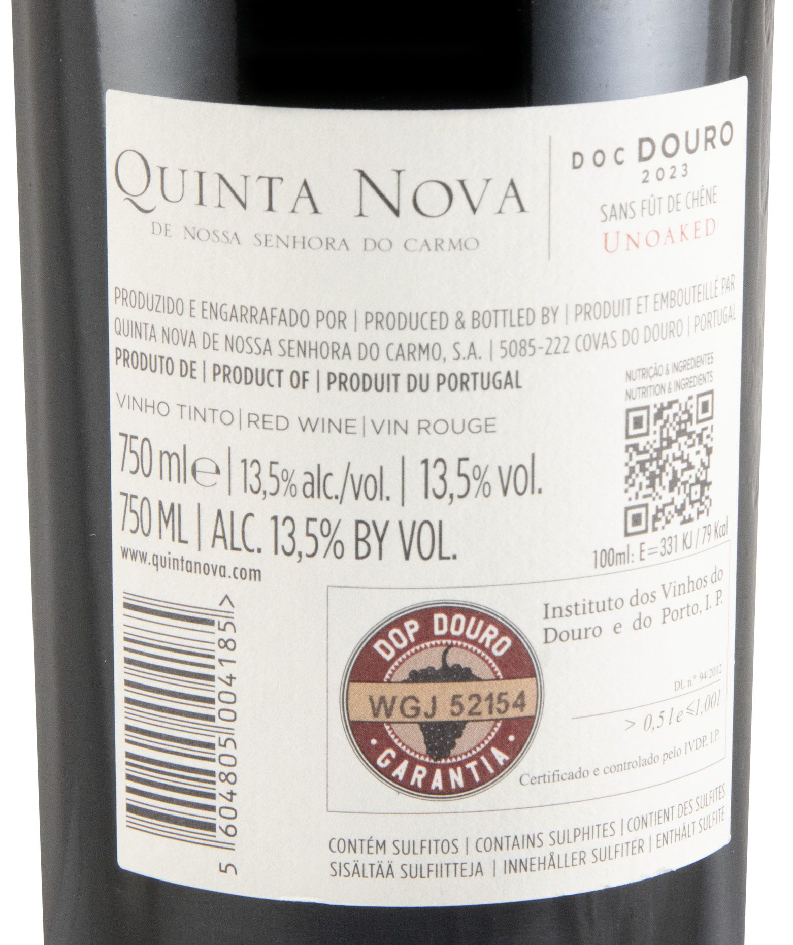 2023 Quinta Nova Unoaked red
