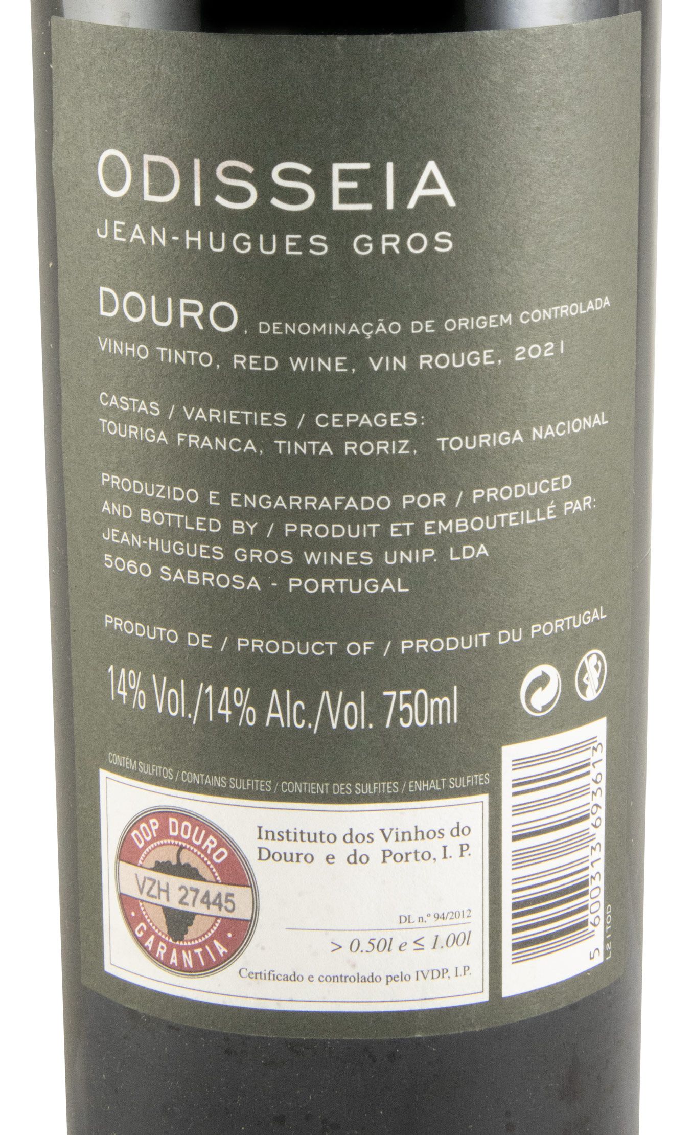 2021 Odisseia red (damaged label)