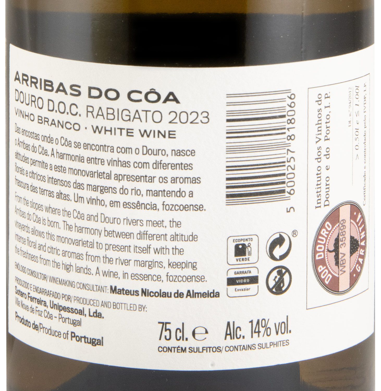 2023 Arribas do Côa Rabigato white