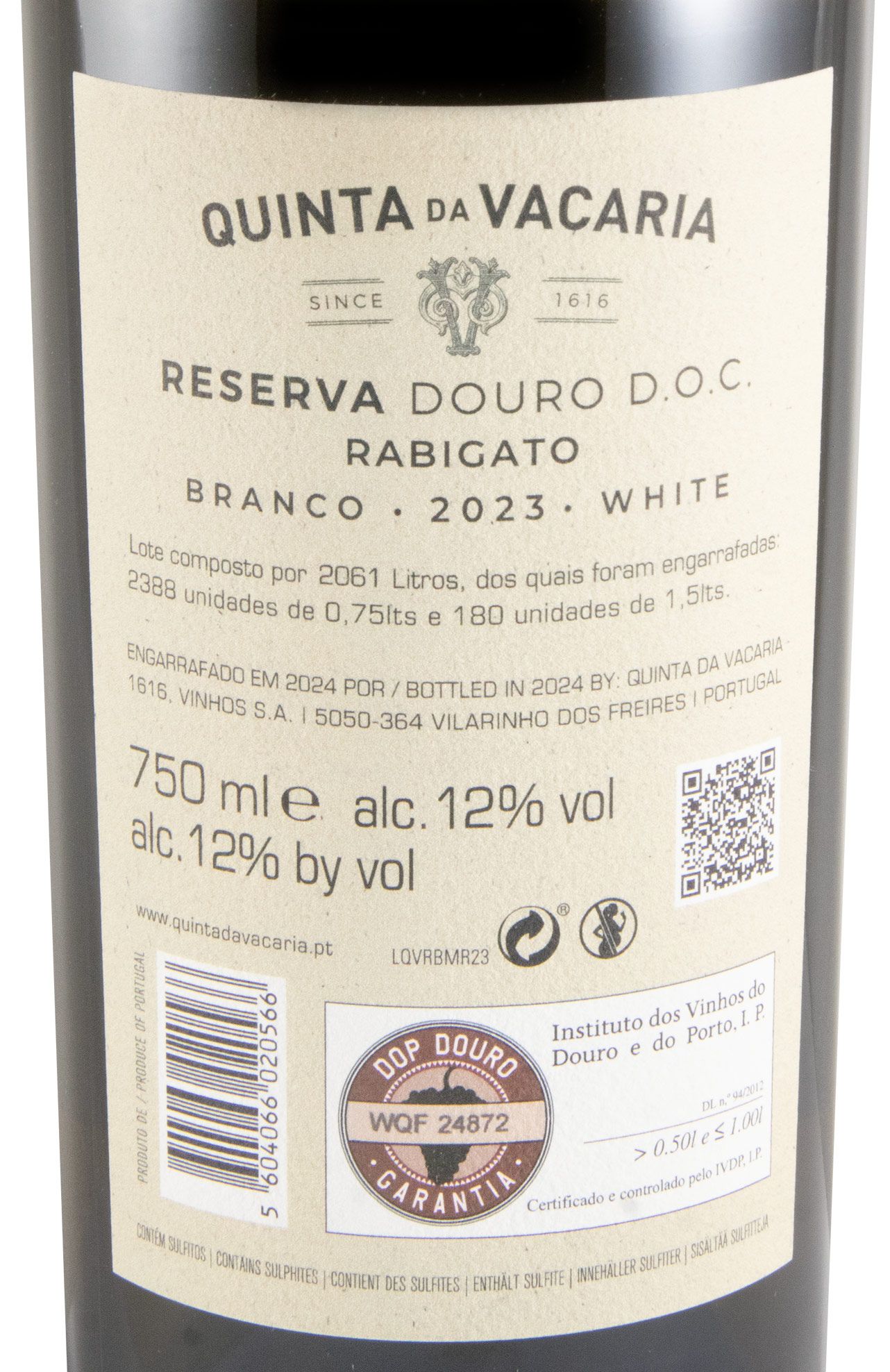 2023 Quinta da Vacaria Rabigato Reserva branco