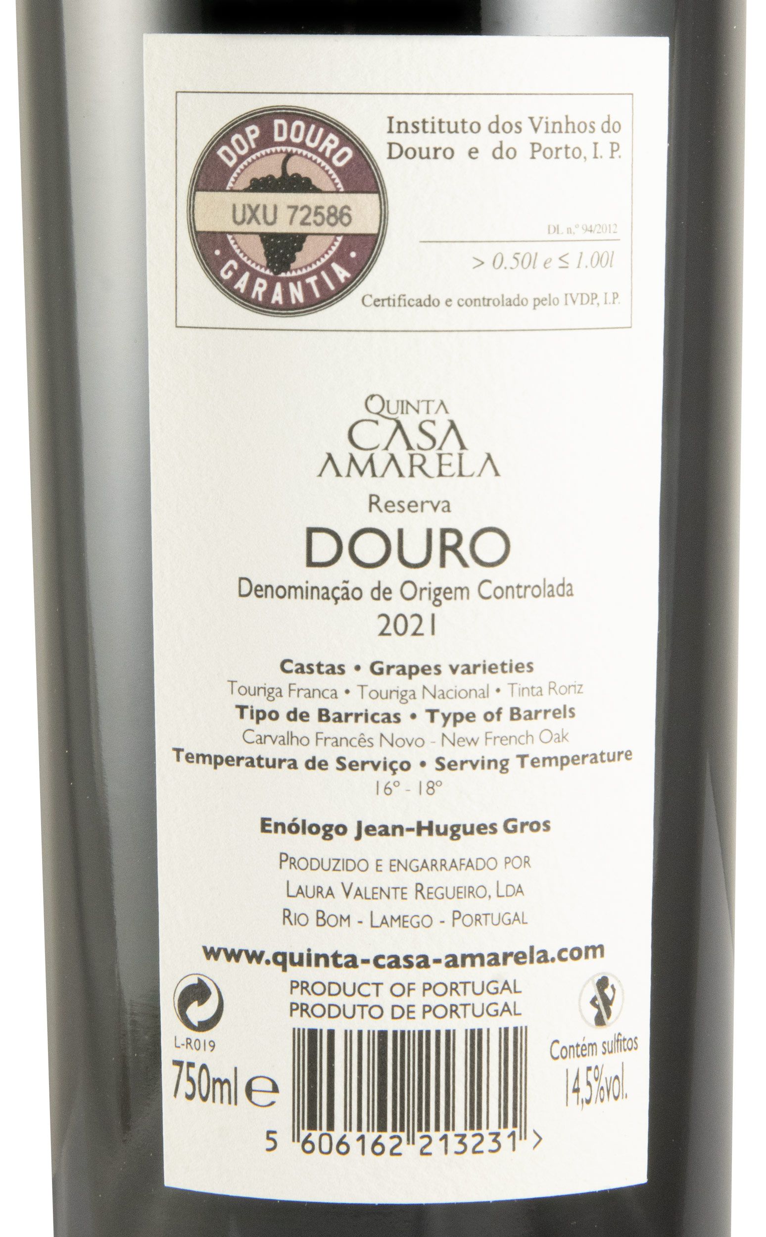2021 Quinta Casa Amarela Reserva red