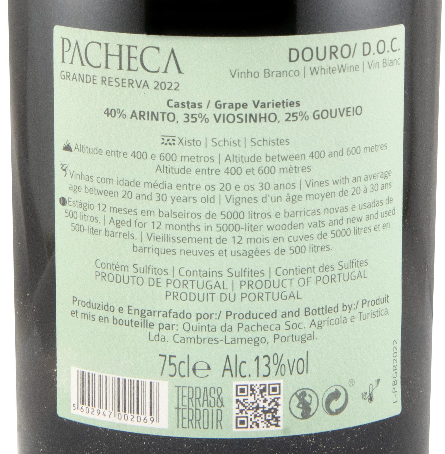 2022 Quinta da Pacheca Grande Reserva white