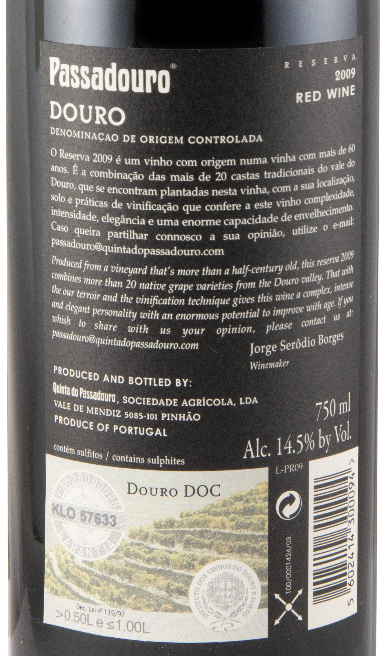 2009 Quinta do Passadouro Reserva red