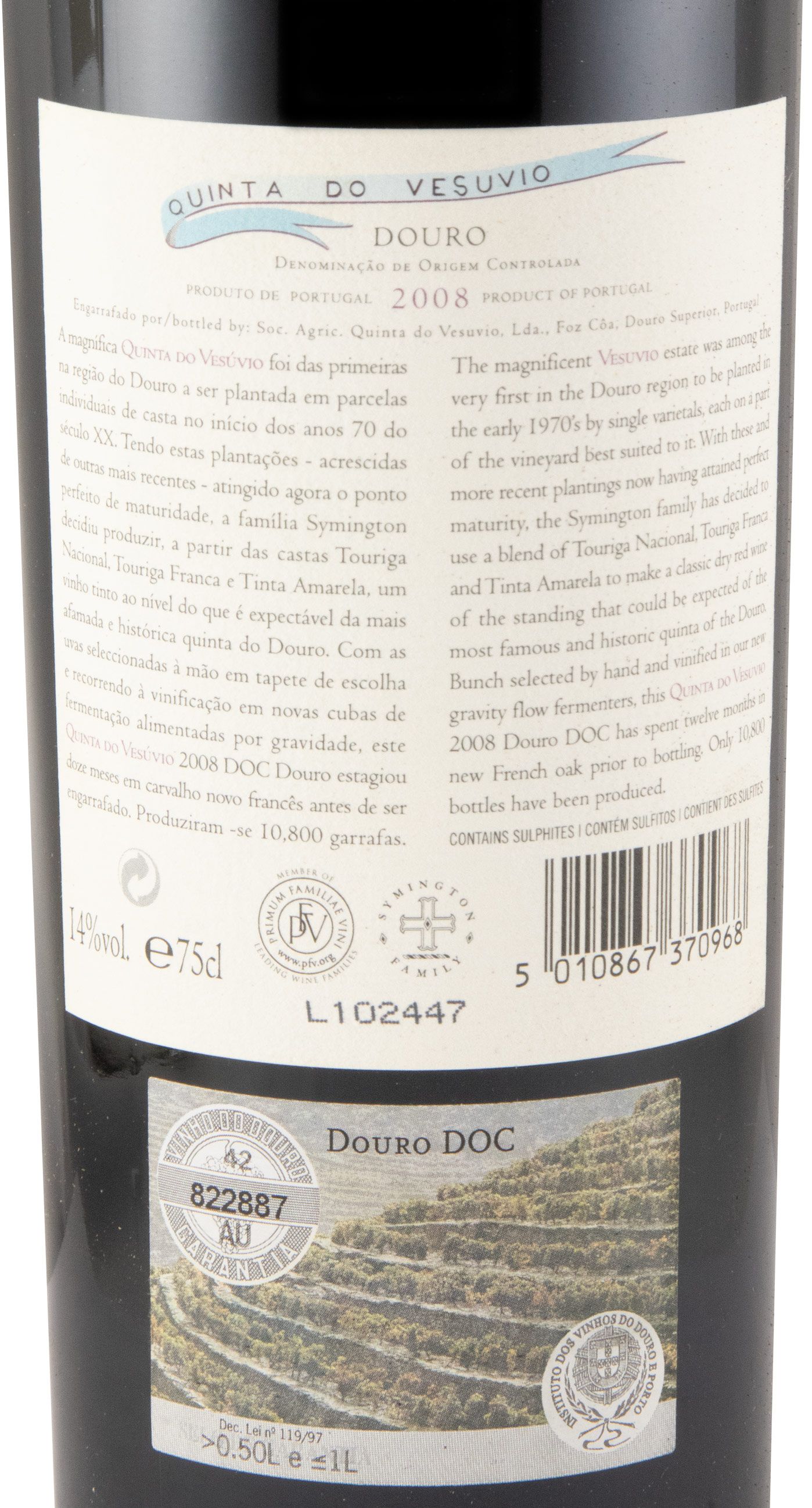 2008 Quinta do Vesuvio red