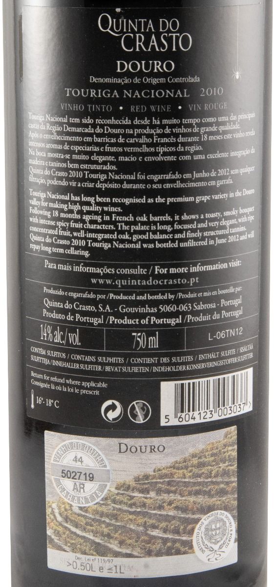 2010 Quinta do Crasto Touriga Nacional tinto