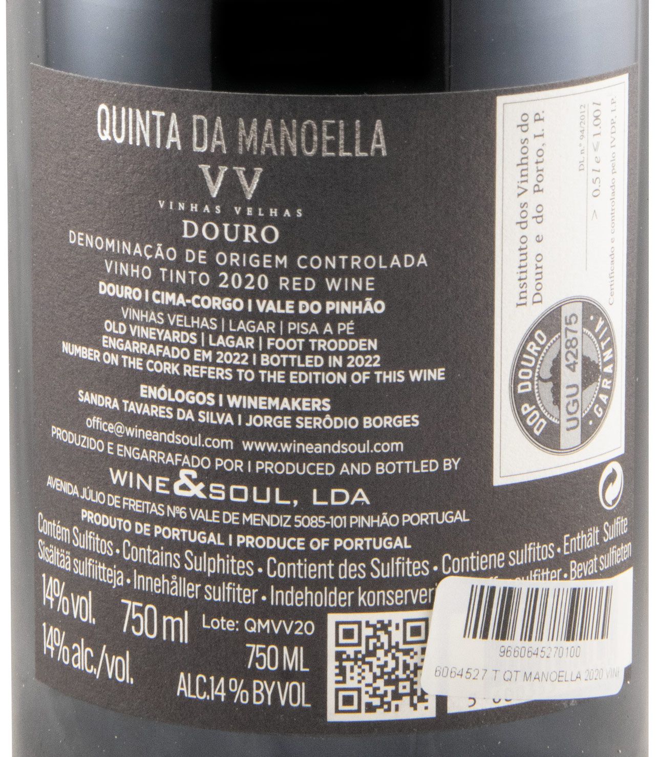 2020 Quinta da Manoella Vinhas Velhas red