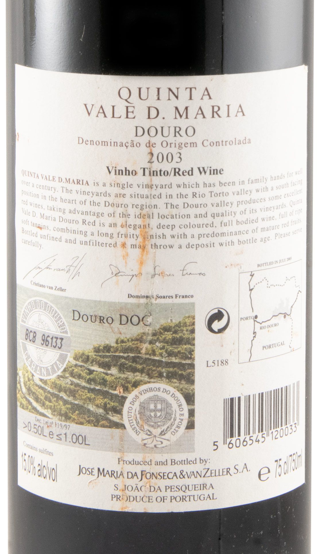2003 Quinta Vale D. Maria red