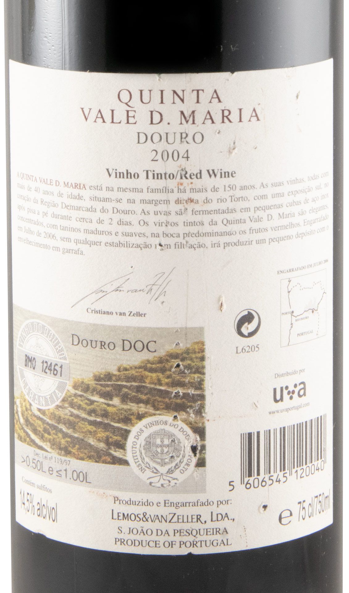 2004 Quinta Vale D. Maria red