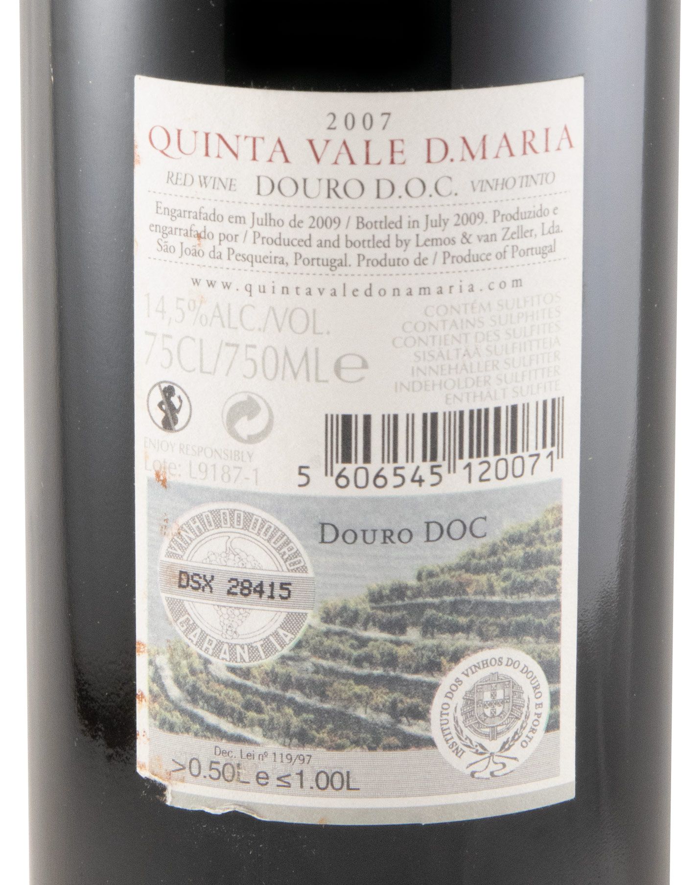 2007 Quinta Vale D. Maria red