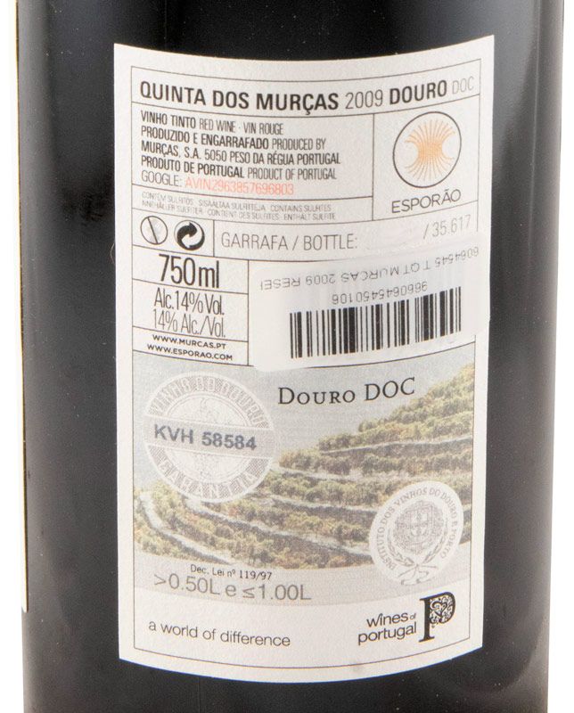2009 Quinta dos Murças Reserva red