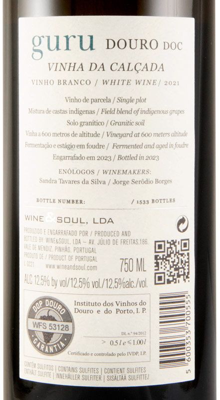 2021 Guru Vinha da Calçada branco