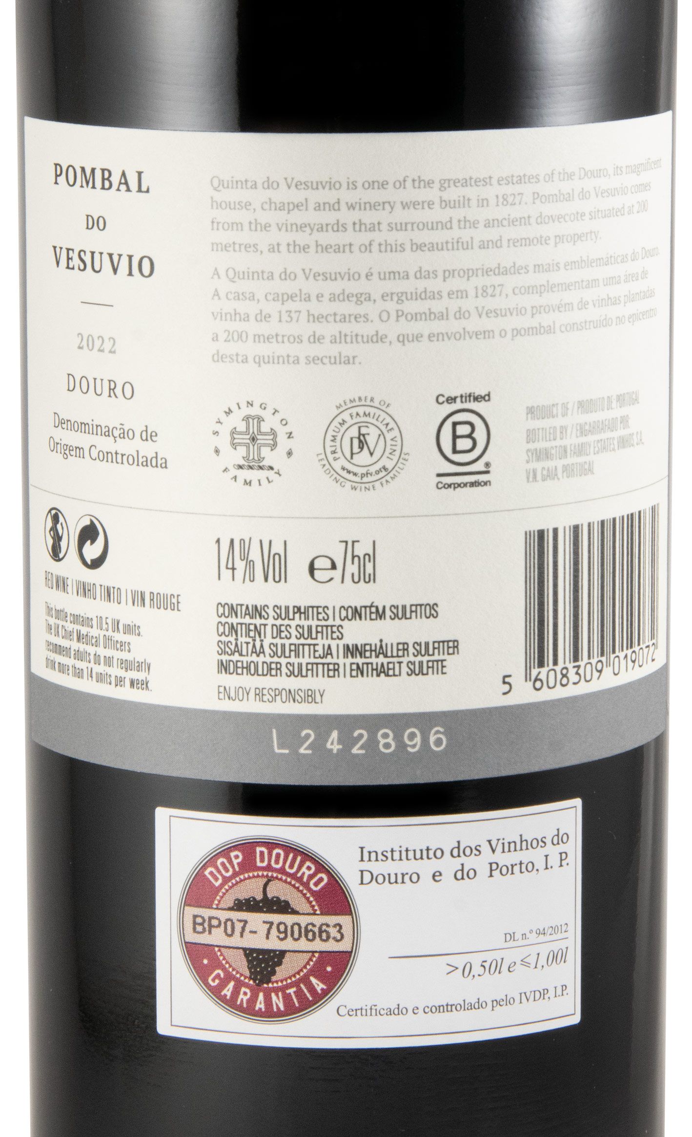 2022 Pombal do Vesuvio tinto