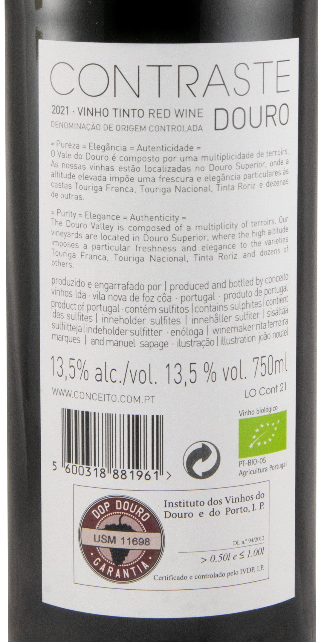 2021 Contraste biológico tinto