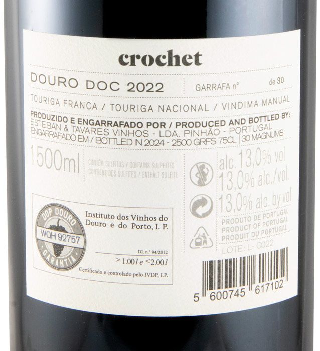 2022 Esteban & Tavares Crochet tinto 1,5L