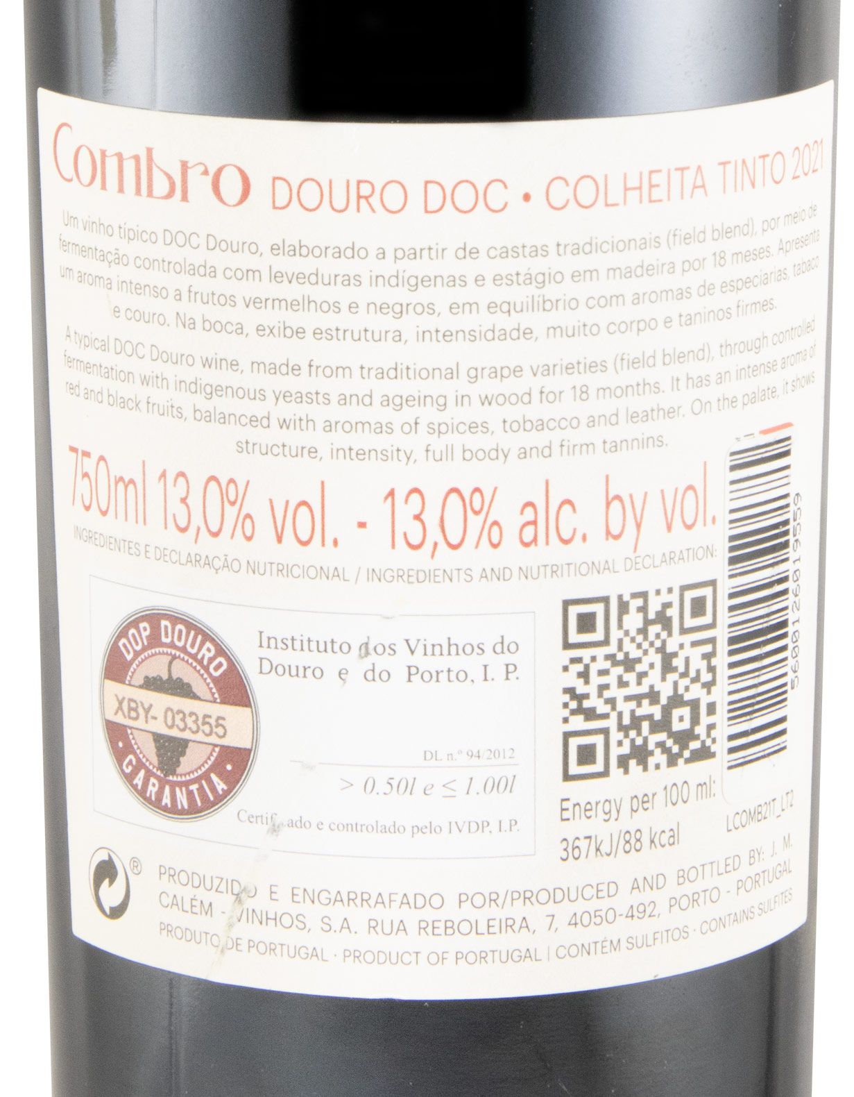 2021 Combro Colheita tinto