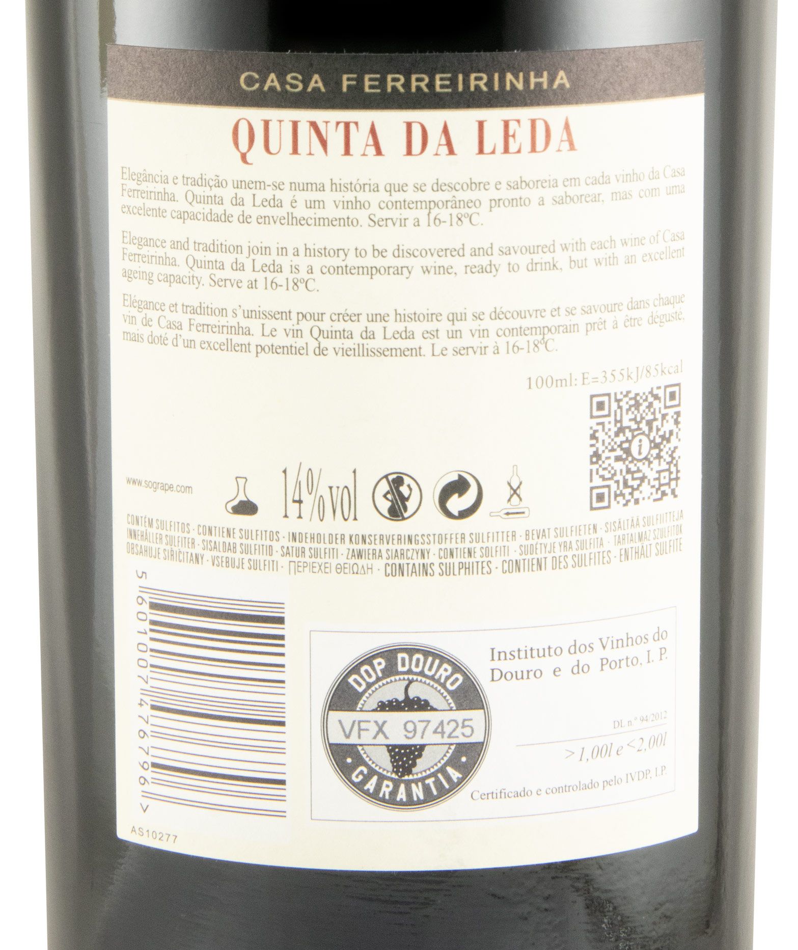 2020 Casa Ferreirinha Quinta da Leda tinto 1,5L