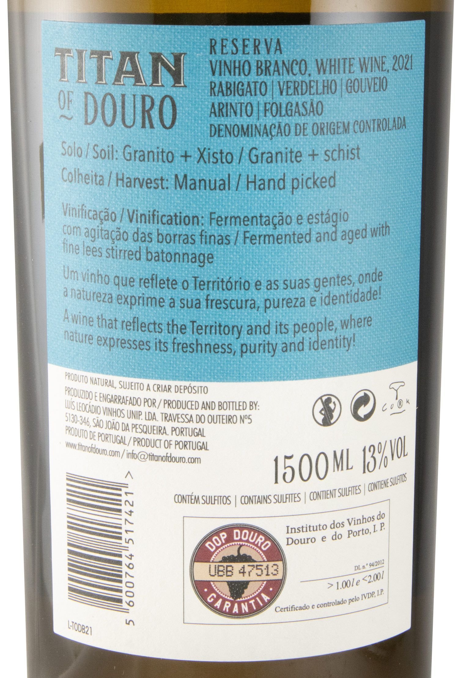 2021 Titan of Douro Reserva white 1.5L