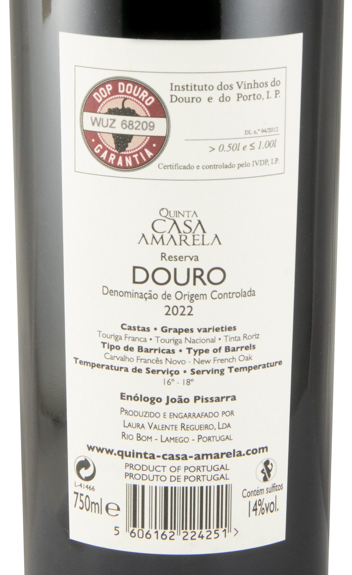 2022 Quinta Casa Amarela Reserva red