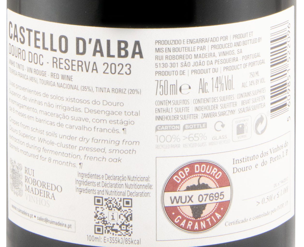 2023 Castello D'Alba Reserva tinto
