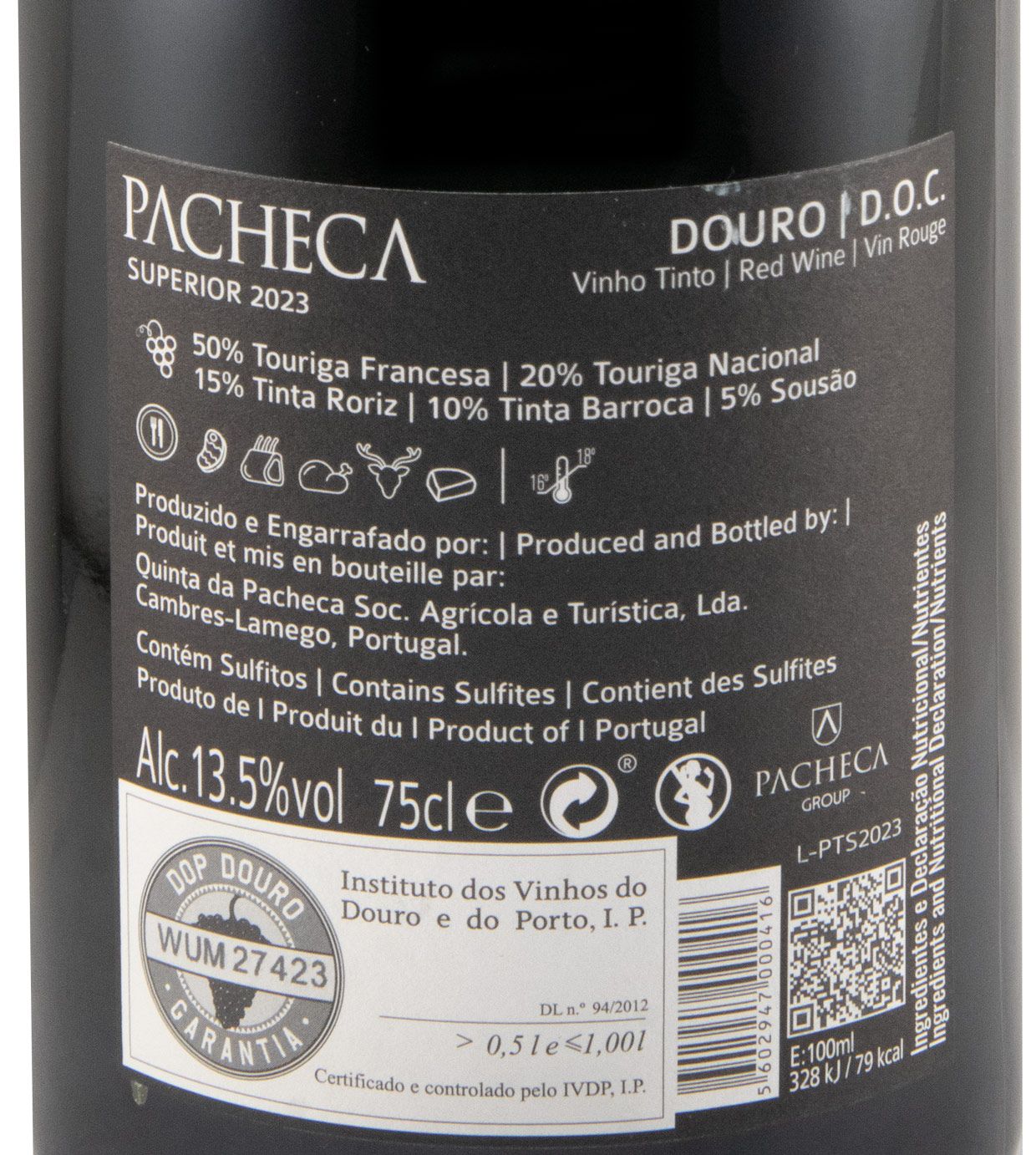 2023 Pacheca Superior tinto