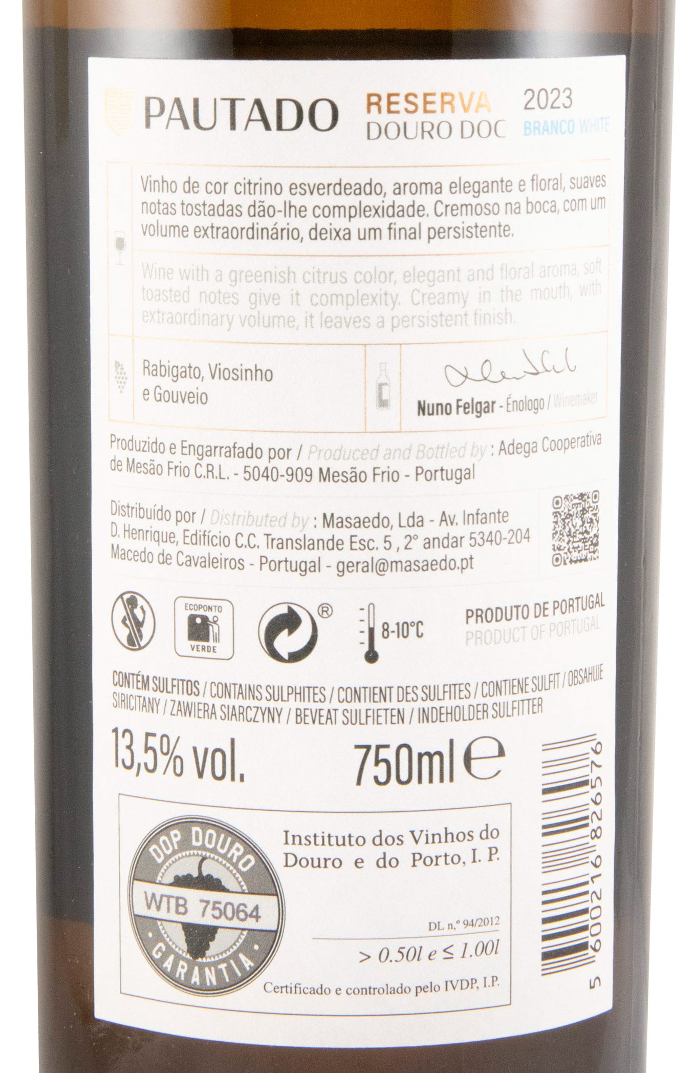2023 Pautado Reserva branco