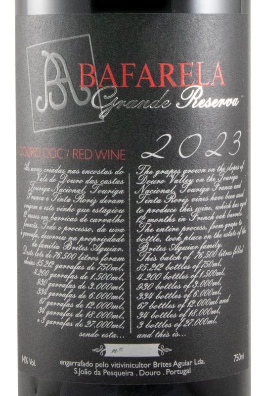2023 Bafarela Grande Reserva tinto