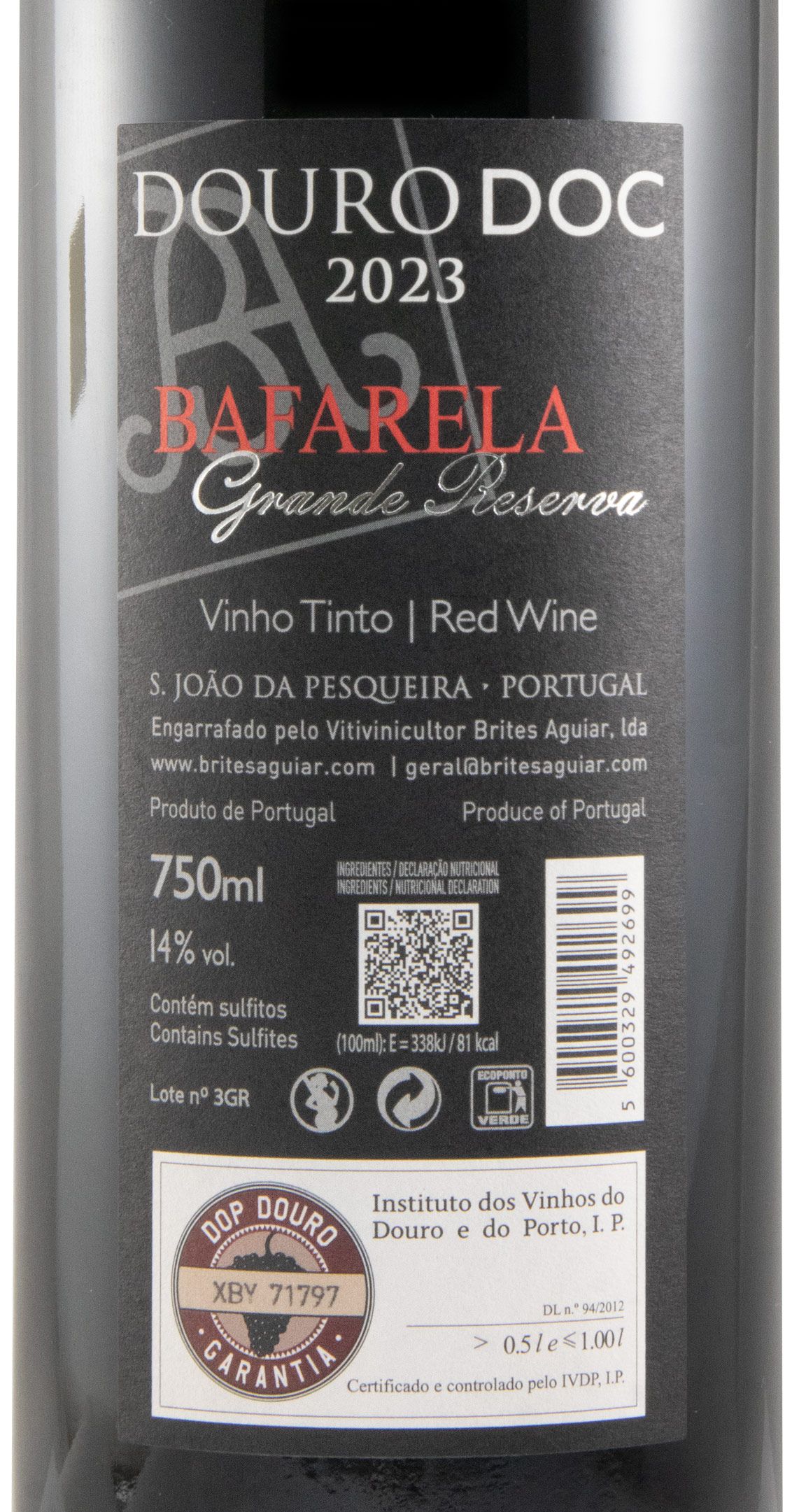 2023 Bafarela Grande Reserva tinto