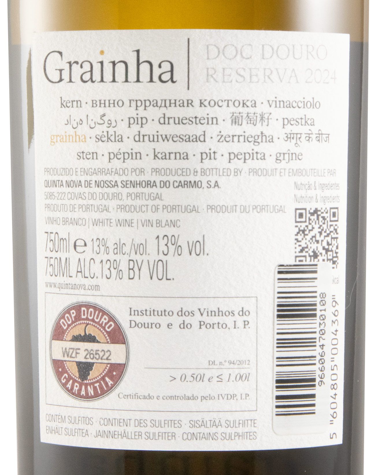 2024 Quinta Nova Grainha Reserva branco