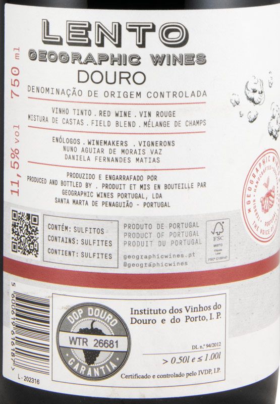2023 Lento Vinhas Velhas tinto