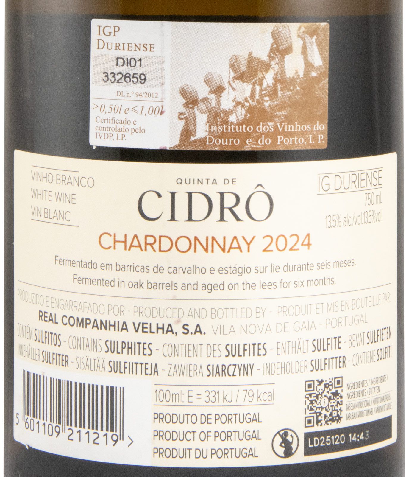 2024 Quinta de Cidrô Chardonnay white