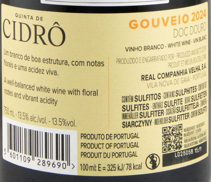 2024 Quinta de Cidrô Gouveio white