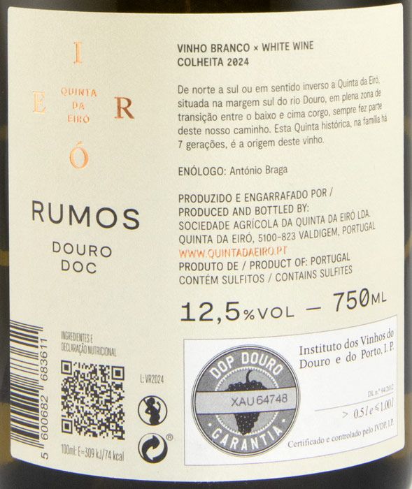2024 Quinta da Eiró Rumos Colheita white