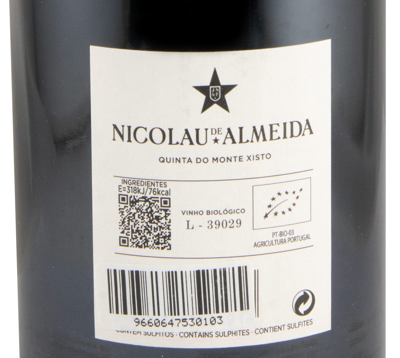 2022 Quinta do Monte Xisto biológico tinto