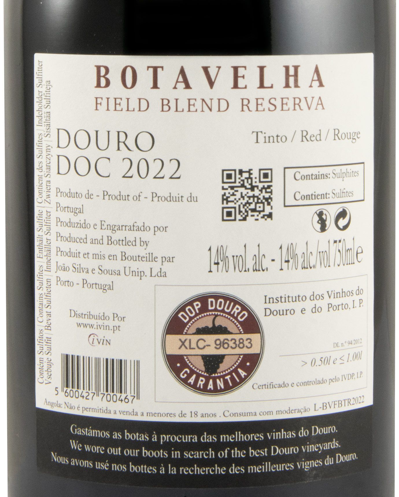 2022 Bota Velha Field Blend Reserva red