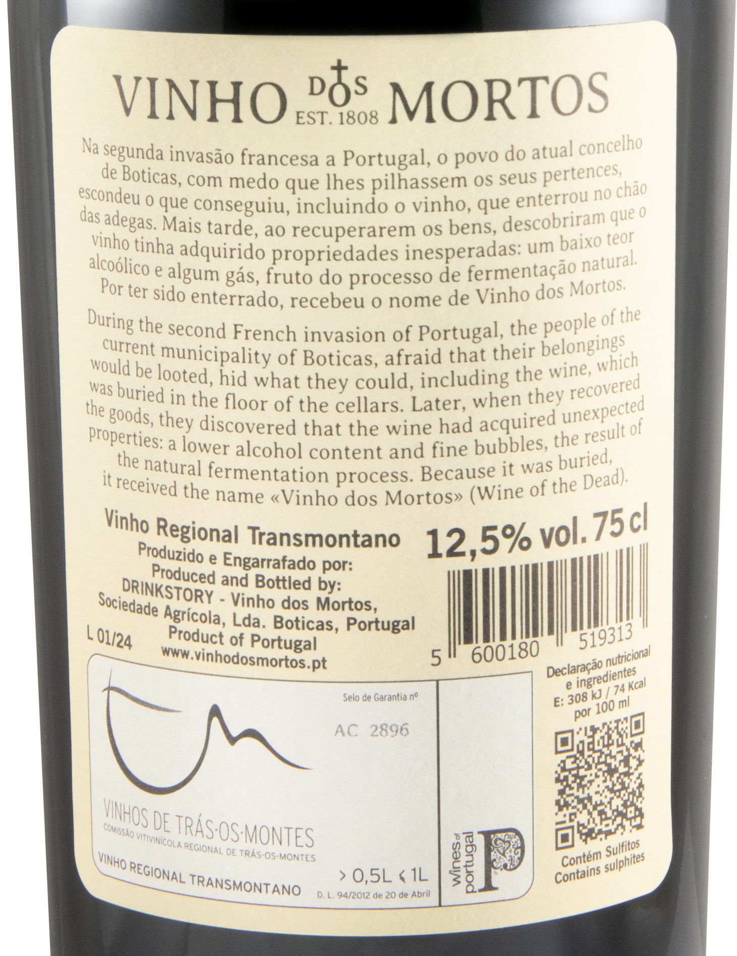 2024 Vinho dos Mortos tinto