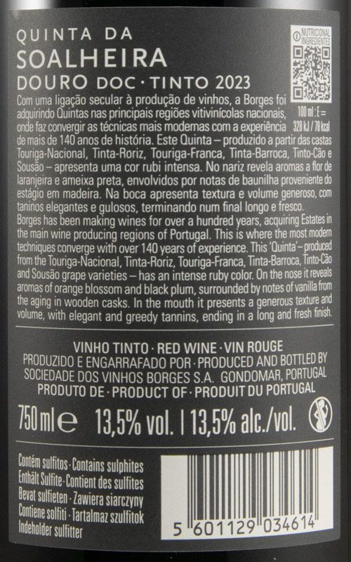 2023 Borges Quinta da Soalheira red