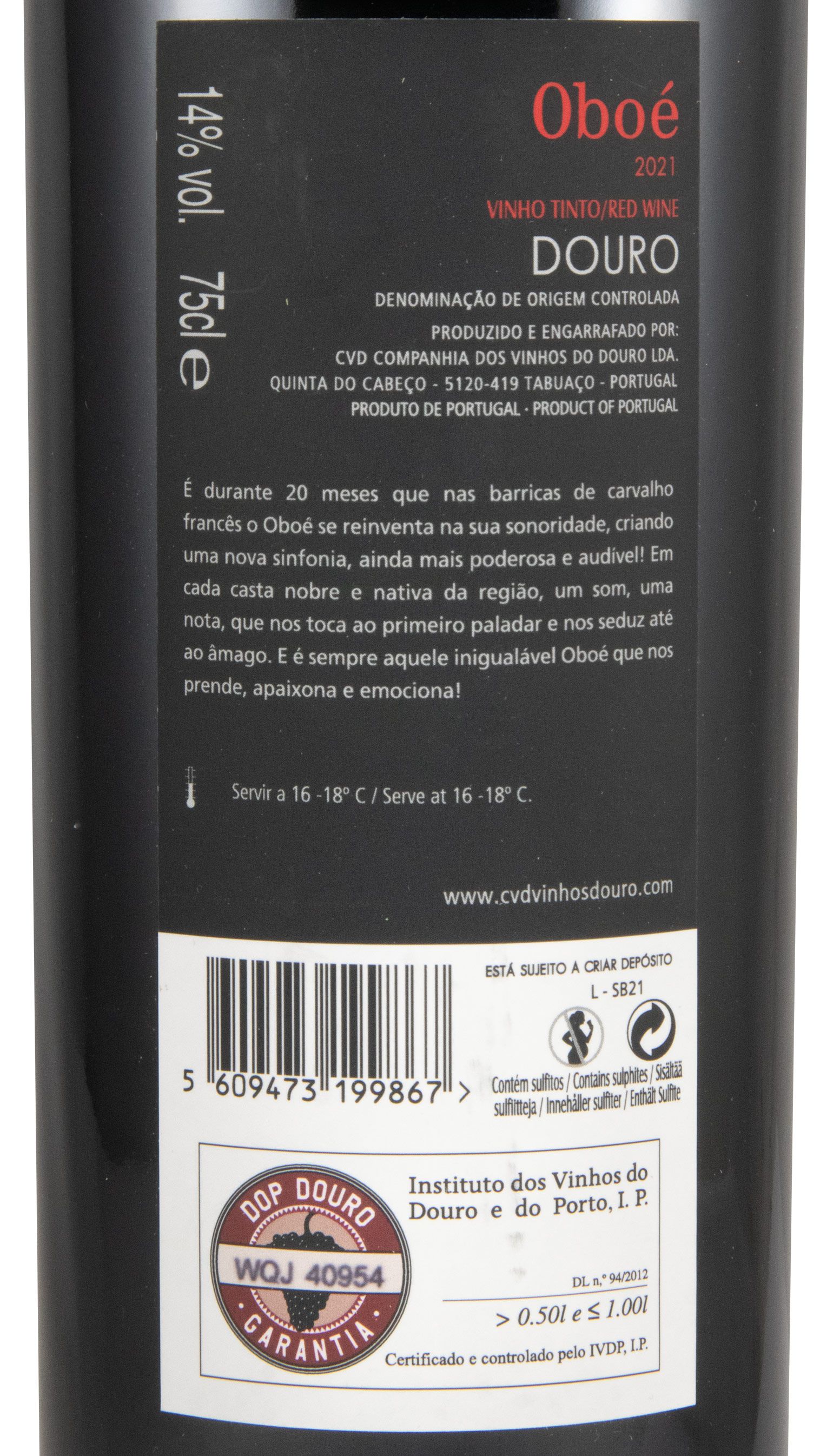 2021 Oboé Som de Barrica tinto