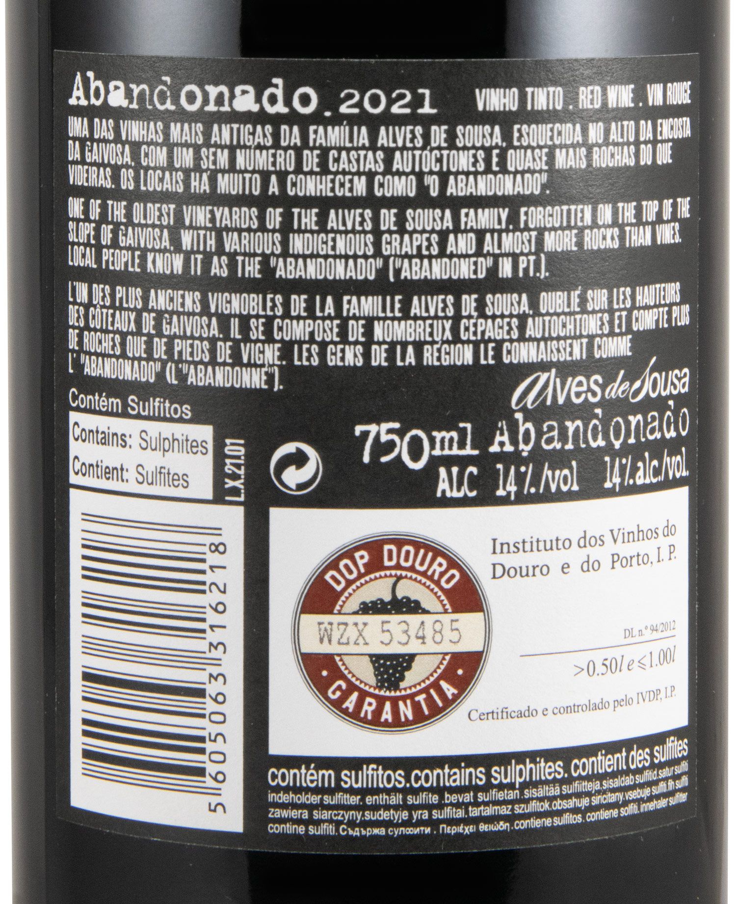 2021 Alves de Sousa Abandonado tinto